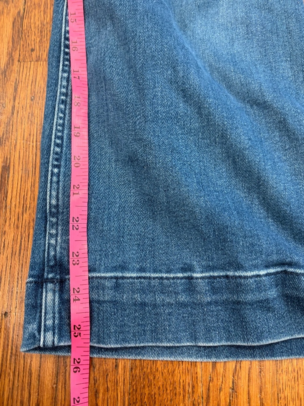 Anthro Maeve The Denim Colette Cropped Wide-Leg Jeans | Size 26 - Picture 8 of 8